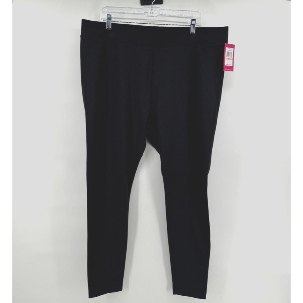 Vince Camuto Womens 2X Black Ponte Pants Stretch Skinny Work Office 40x28